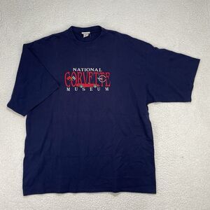 Vintage Corvette Museum T Shirt XXL Car Hot Rod Embroidered High Neck Tee